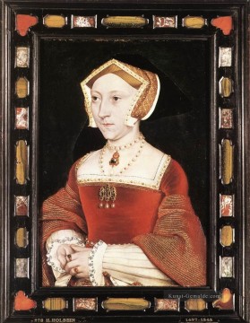  Hans Werke - Porträt von Jane Seymour Renaissance Hans Holbein der Jüngere